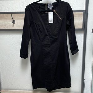 Brand new Prairie Underground zip-up black dress